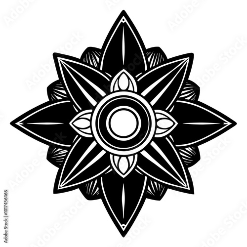 : Fashion Accessories, brooch Silhouette vector, Fashion item
