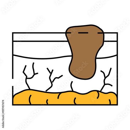 melanoma cancer line icon vector. melanoma cancer sign. isolated symbol illustration