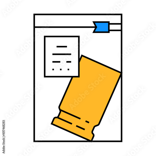 bullet casing crime line icon vector. bullet casing crime sign. isolated symbol illustration