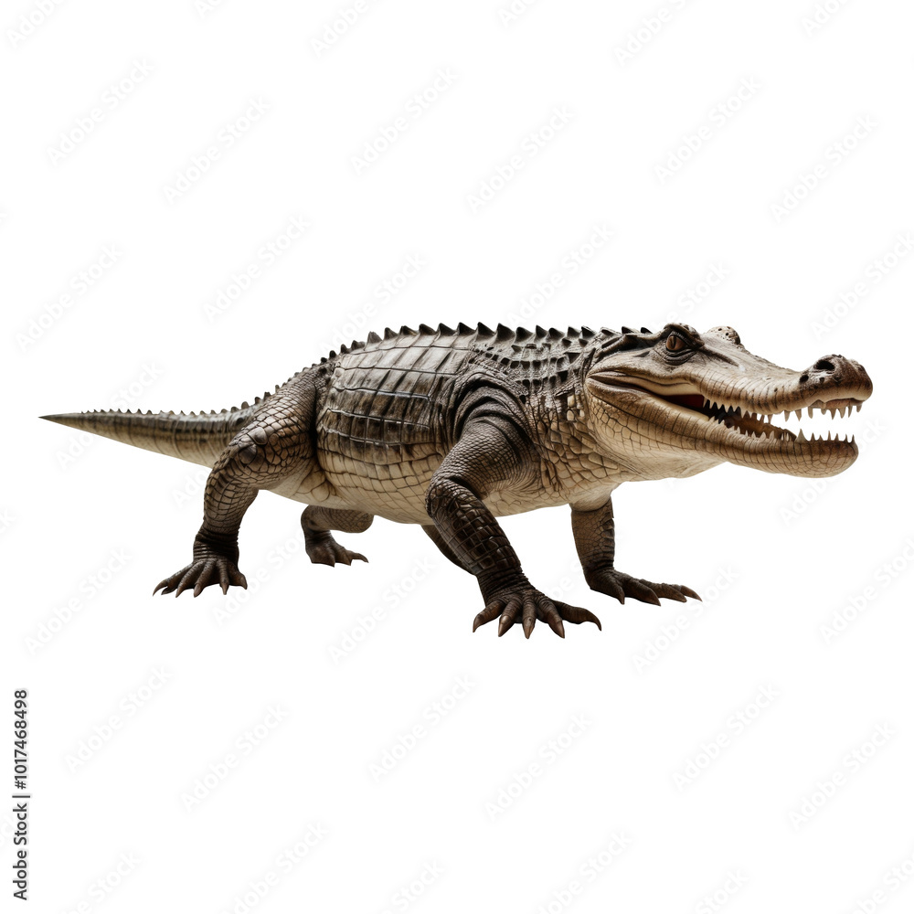 Crocodiles on transparent background PNG Generative AI Crocodiles on transparent background PNG Generative AI
