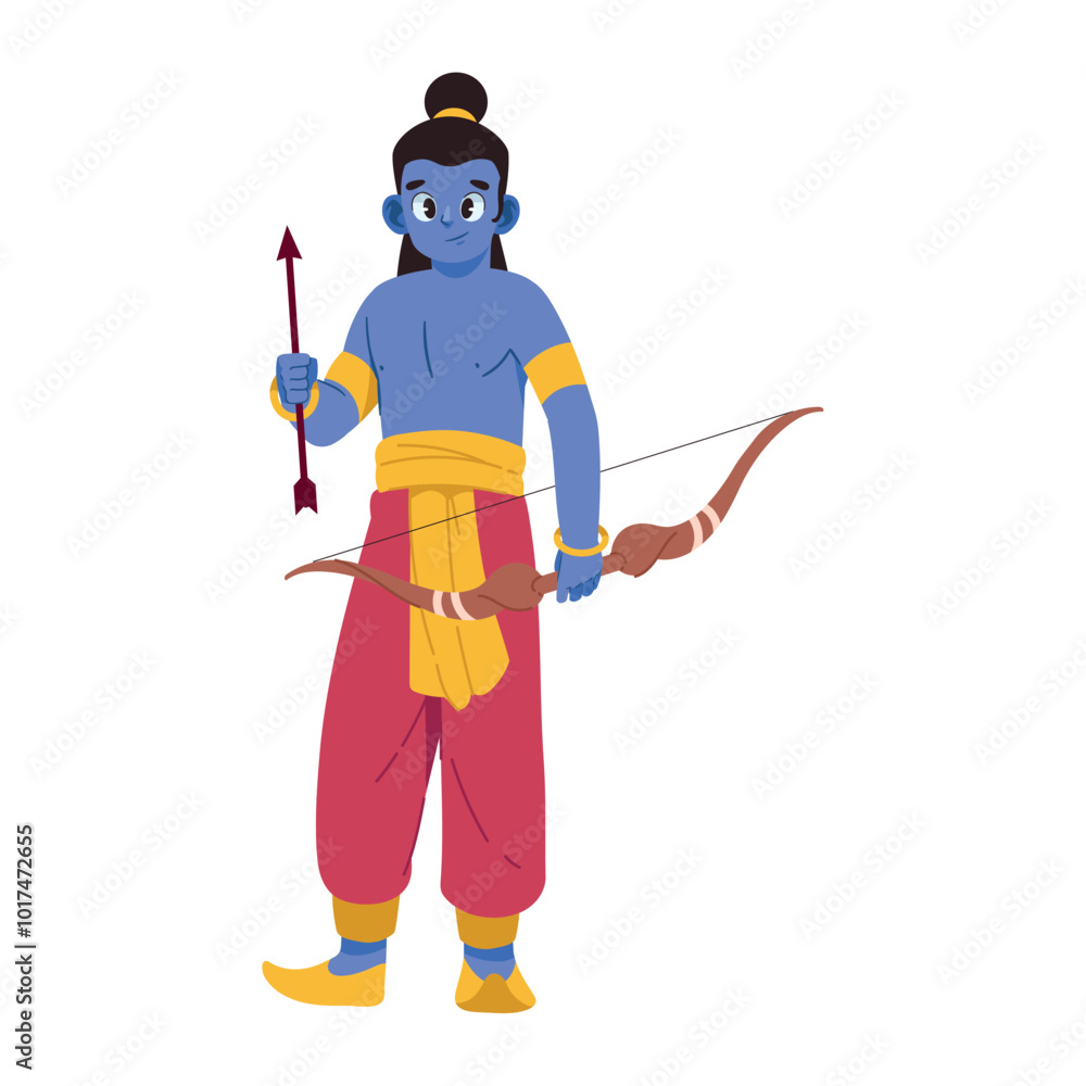 hindu mythological lord rama holding bow and arrow hindu mythological lord rama holding bow and arrow
