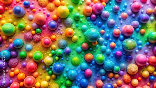 Aerial abstract multicolored background resembling pimples