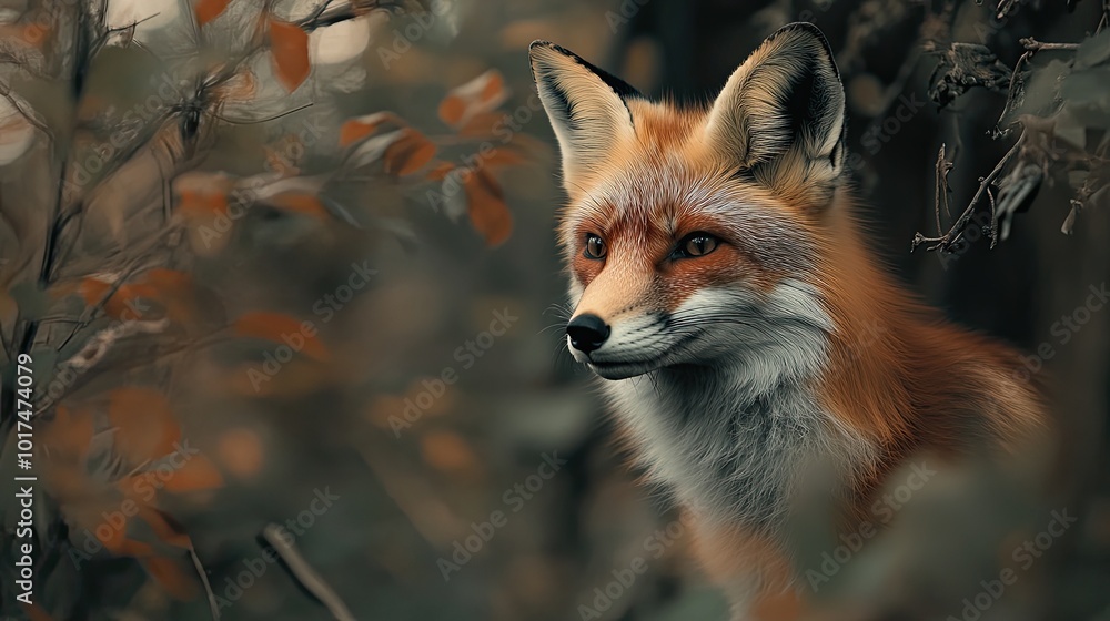 fox isolated on abstract background fox isolated on abstract background
