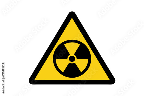 Radiation Hazard Sign | vector silhouette illustration on white background