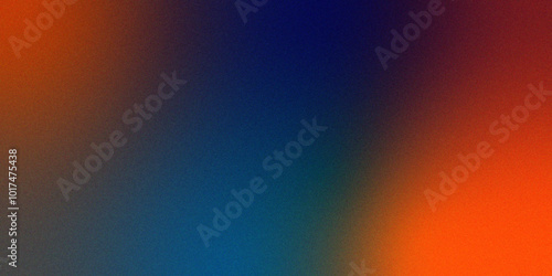 Abstract noise background with a blue and orang gradient for appealing and modern aesthetic Gradient orange blue blur abstract background .	

