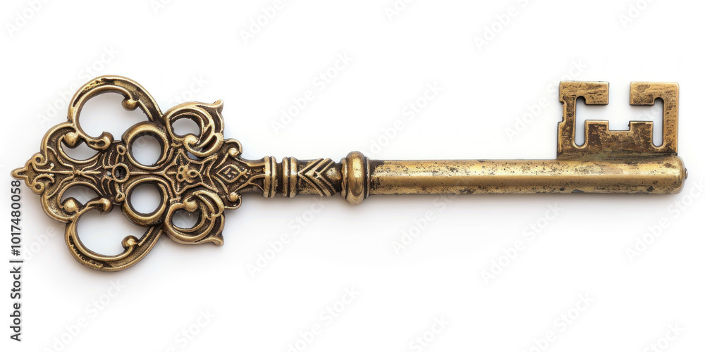 Old key with keyhole, rustic and weathered, sits on worn wooden table, casting faint shadow in soft sunlight. Old key with keyhole, rustic and weathered, sits on worn wooden table, casting faint shadow in soft sunlight.