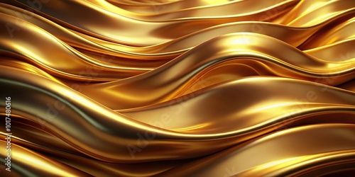 abstract luxury golden background resembling water waves or fabric folds