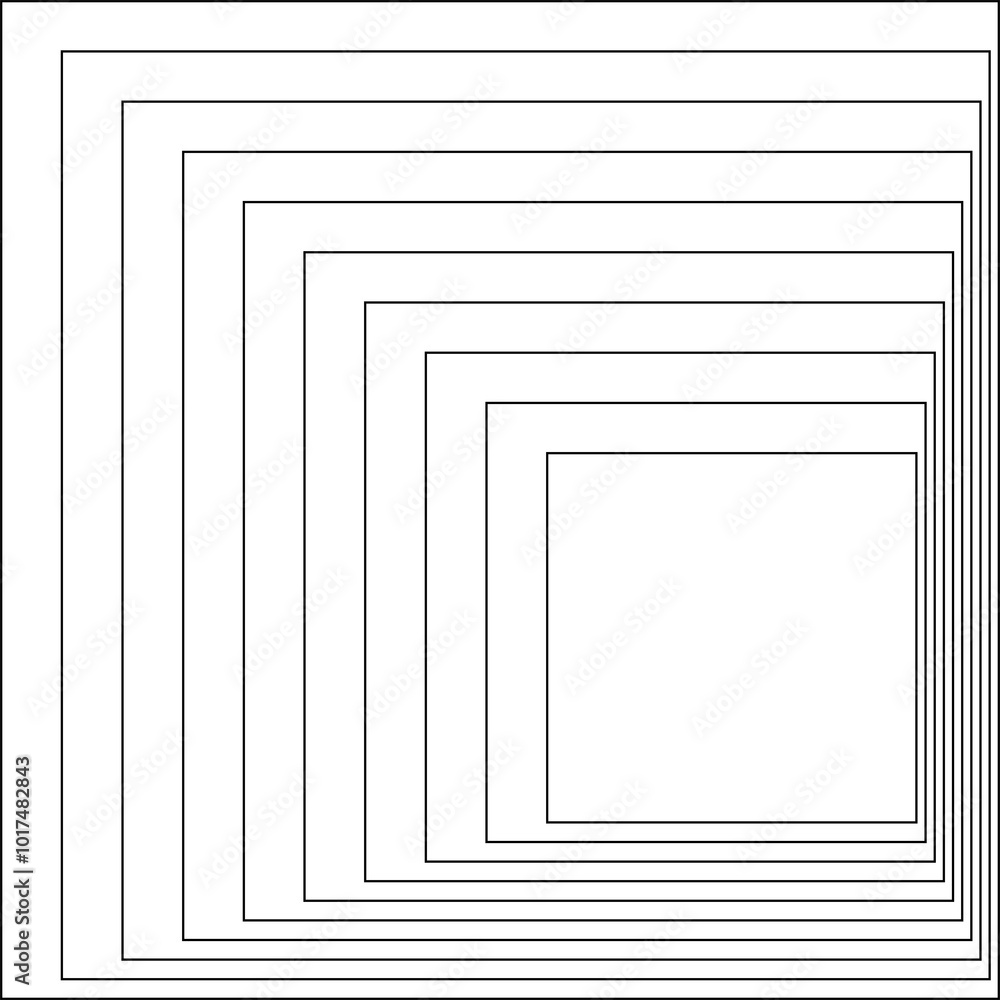 Square line blended shapes. Modern graphic design elements Square line blended shapes. Modern graphic design elements