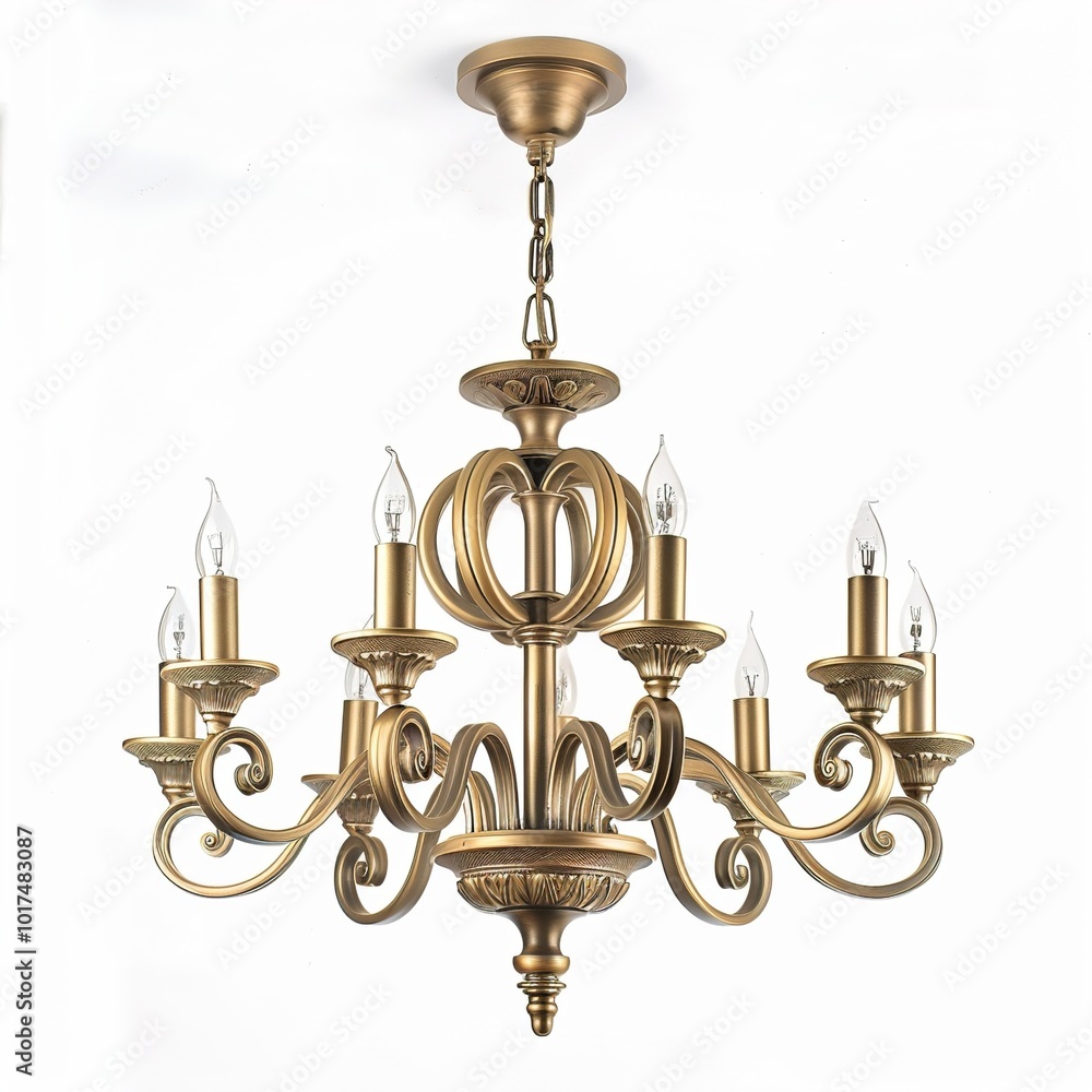 retro chandelier on isolated background isolated retro chandelier on isolated background isolated