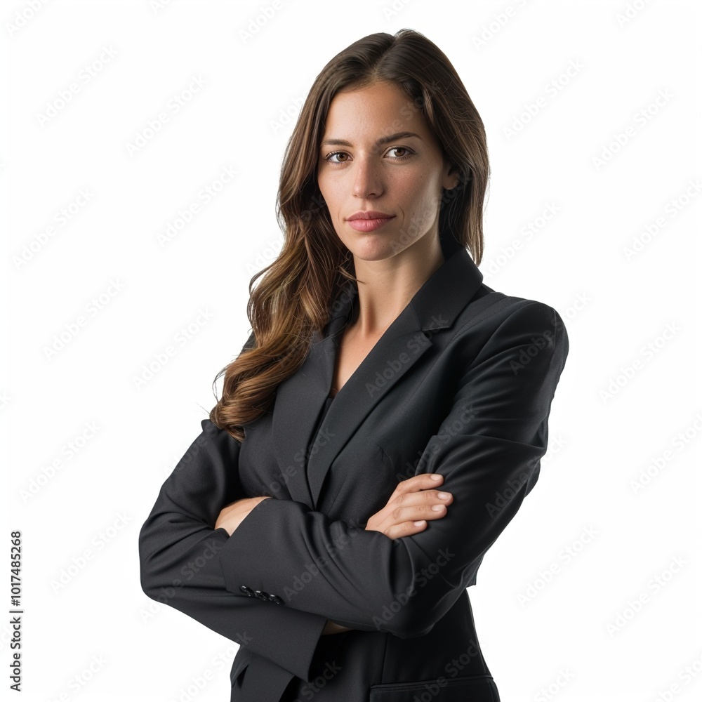 Portrait, professional and arms crossed with a woman lawyer isolated on a transparent Portrait, professional and arms crossed with a woman lawyer isolated on a transparent