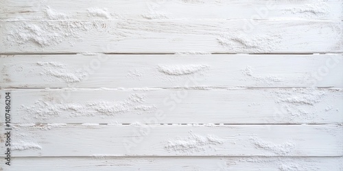 Whitewashed Wooden Plank Ba...