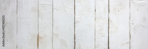 Whitewashed Wooden Plank Ba...