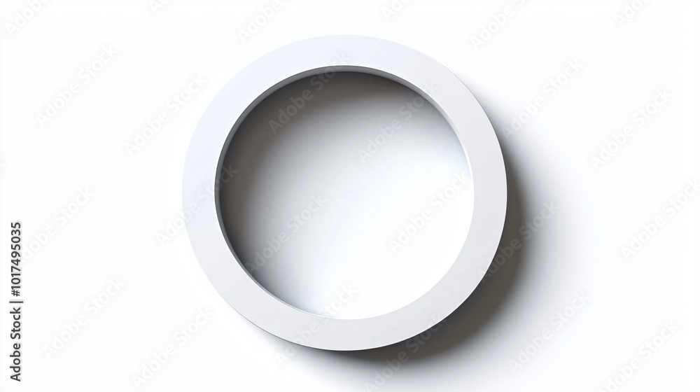 A promotional template with a circular cutout for text or images, perfect for eye-catching advertisements on a white backdrop. A promotional template with a circular cutout for text or images, perfect for eye-catching advertisements on a white backdrop.