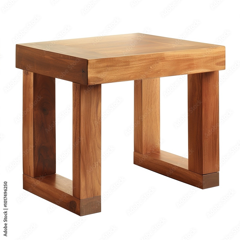 Wooden modern Table isolated on white background. isolated on white background Wooden modern Table isolated on white background. isolated on white background