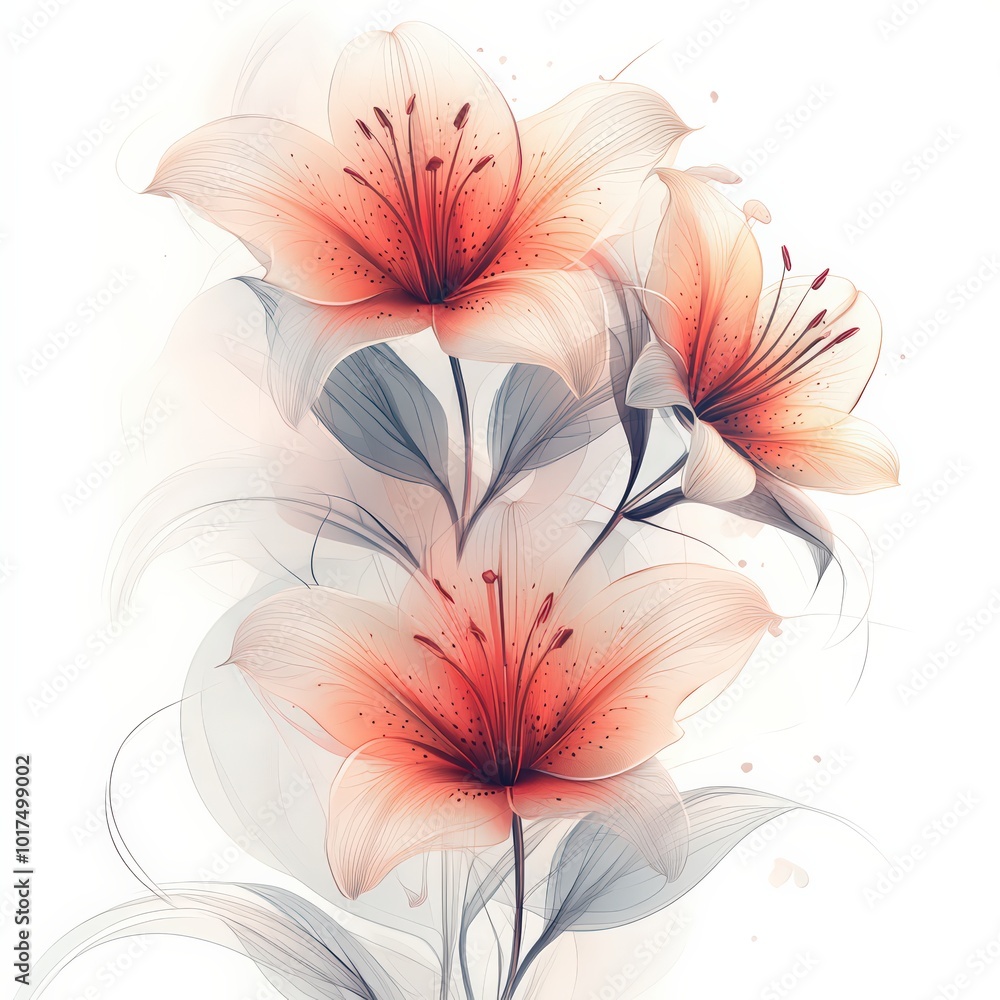 Fototapeta premium abstract floral background