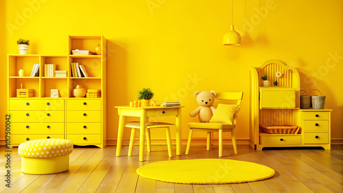 luxury children's bedroom colorfull 4k resolution wallpaper.