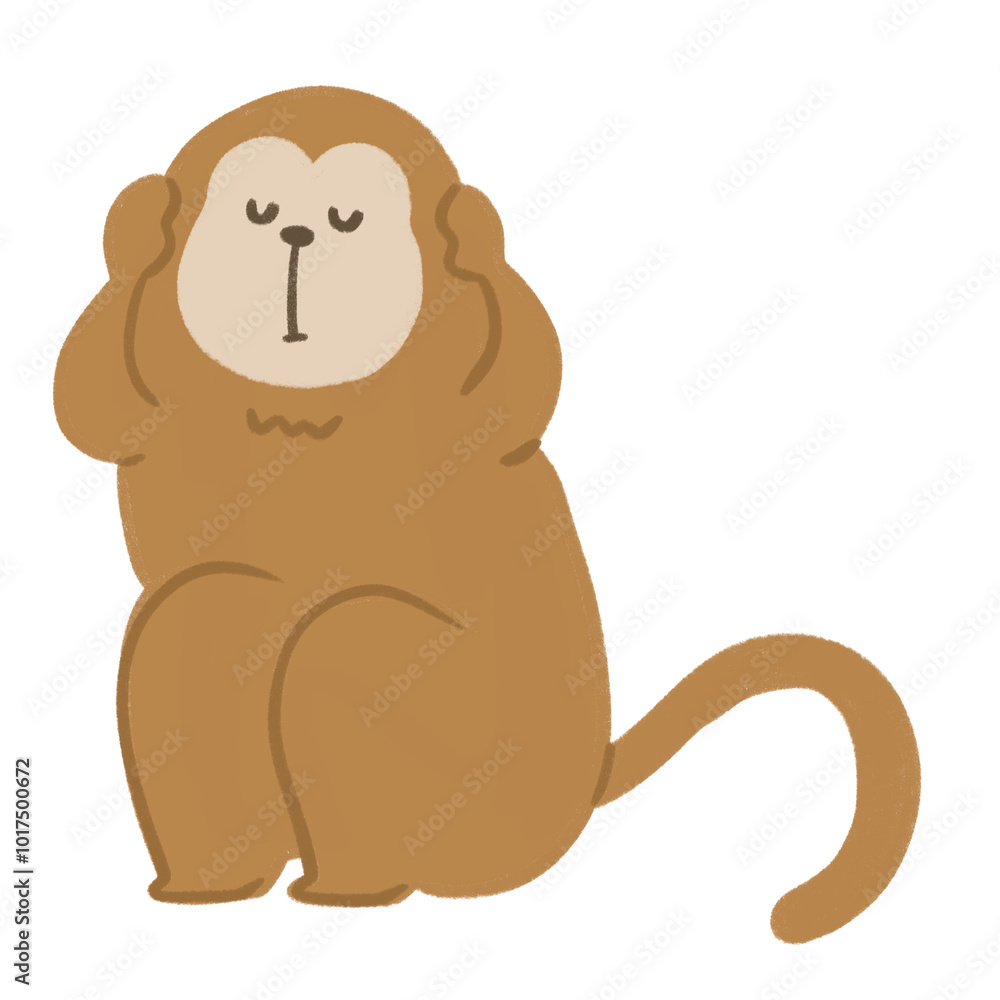 三猿 聞かざる 三猿 聞かざる
