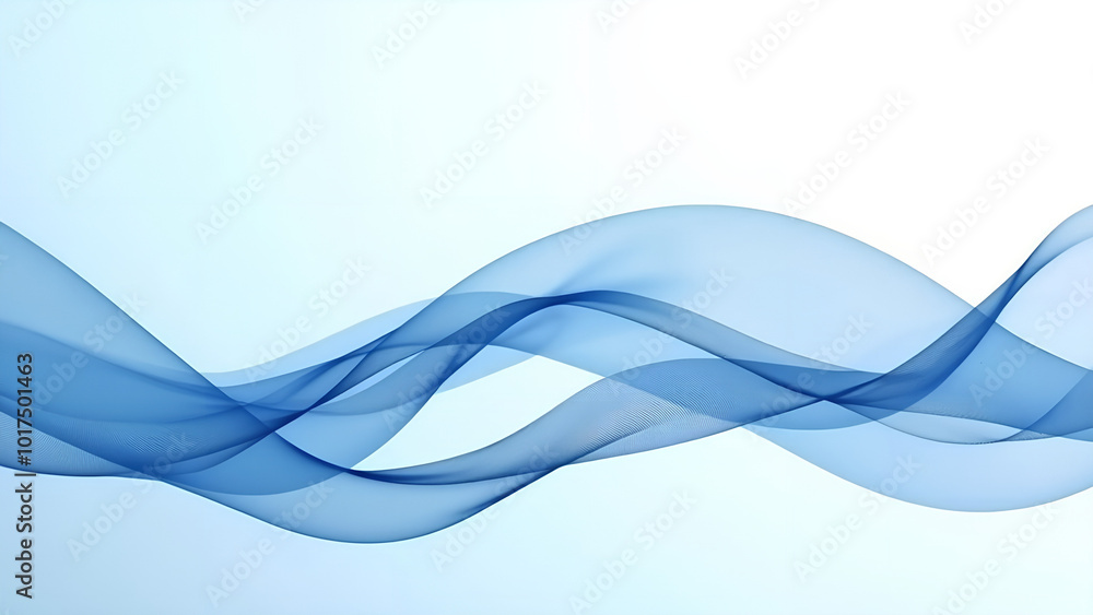 Abstract blue and white dynamic waves on a clean background Abstract blue and white dynamic waves on a clean background