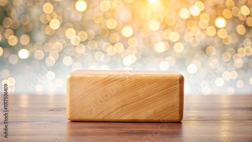 Durably crafted eco-friendly wooden yoga block ideal for Pilates and stretching. Its natural grain finish enhances practice while ensuring stability photo