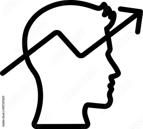 Growth Mindset Line Icon