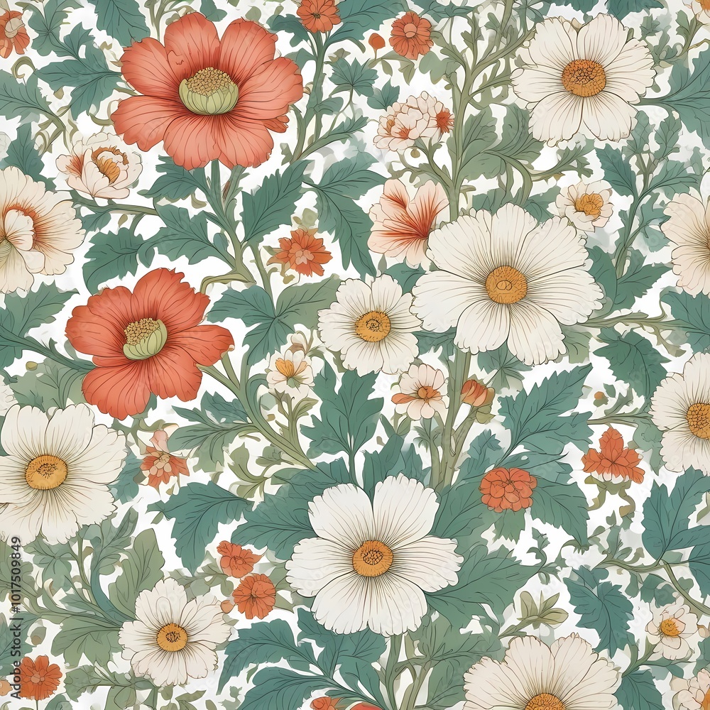 seamless floral background seamless floral background