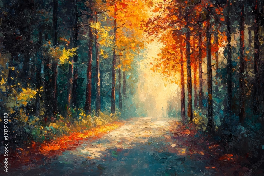 Abstract oil painting illustration background created with Generative AI Abstract oil painting illustration background created with Generative AI