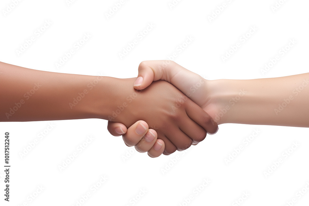 People shaking hands, isolate on white background die cut transparent PNG. People shaking hands, isolate on white background die cut transparent PNG.
