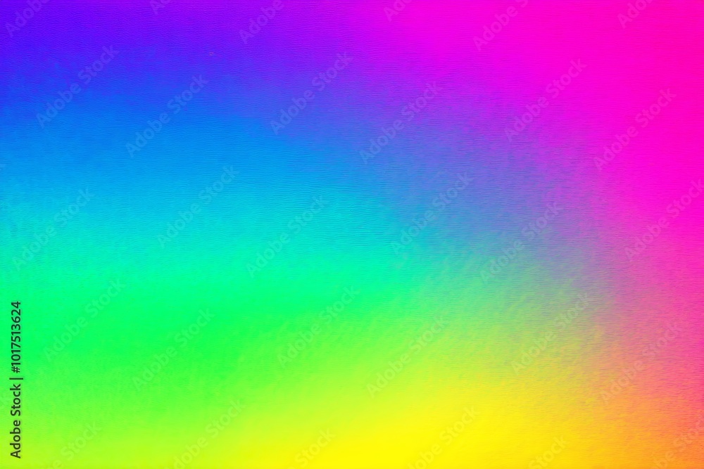 Obraz premium brightly colored background of a rainbow - colored sky with a single plane