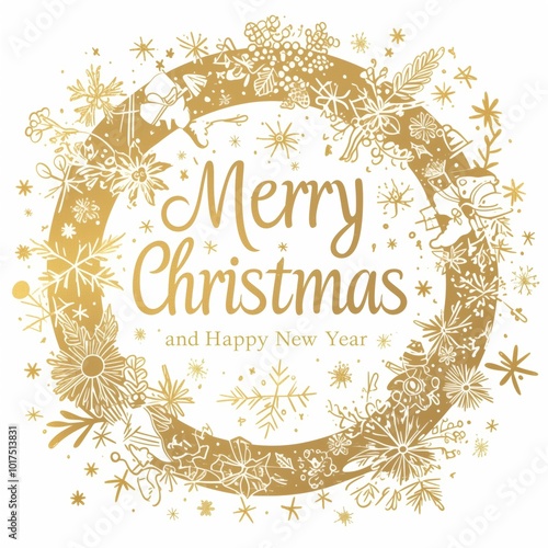 Merry christmas and holiday new year greeting