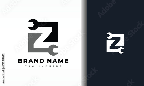 letter Z wrench logo