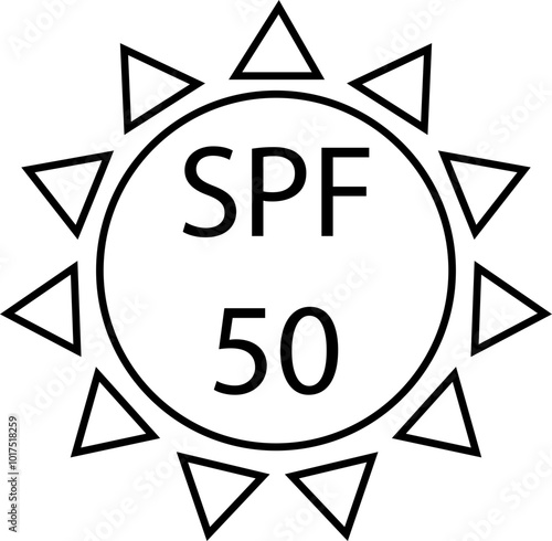 UV Protection Related Vector flat Icon. Vector template of sun protection line icons. UV protection for skin. for sunscreen products or other skin cosmetics, concept how UV rays effect on skin.