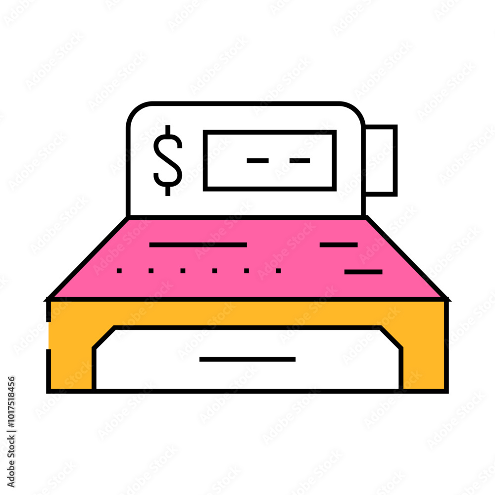 play money cash register toy baby line icon vector. play money cash register toy baby sign. isolated symbol illustration play money cash register toy baby line icon vector. play money cash register toy baby sign. isolated symbol illustration