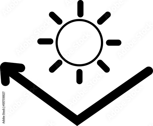 UV Protection Related Vector flat Icon. Vector template of sun protection line icons. UV protection for skin. for sunscreen products or other skin cosmetics, concept how UV rays effect on skin.
