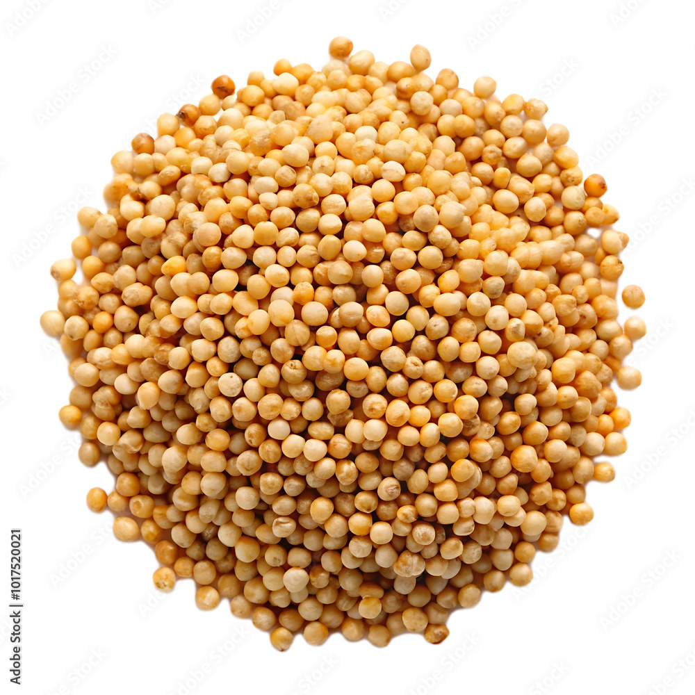 Pile of millet isolated on transparent background Pile of millet isolated on transparent background