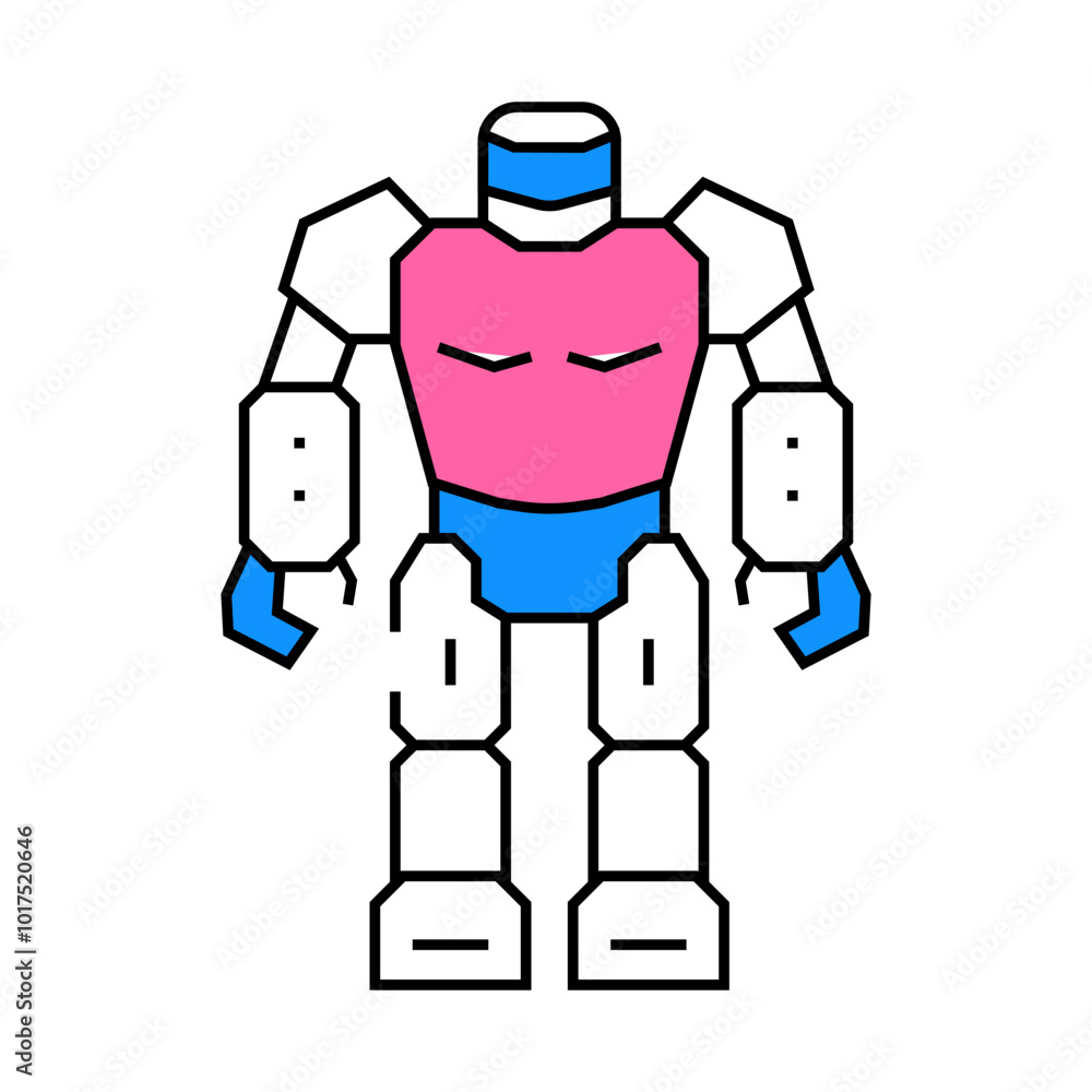 toy robot toy baby line icon vector. toy robot toy baby sign. isolated symbol illustration toy robot toy baby line icon vector. toy robot toy baby sign. isolated symbol illustration