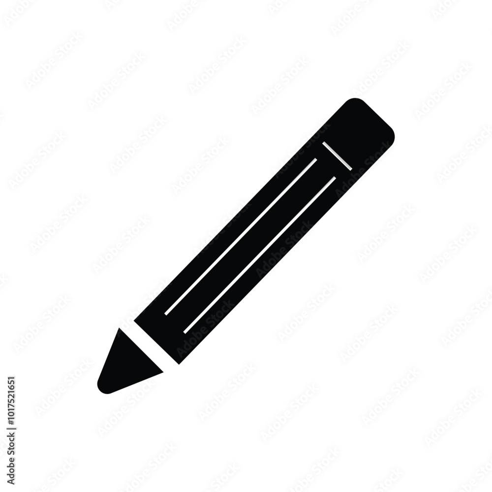 Pencil icon logo design template isolated illustration Pencil icon logo design template isolated illustration