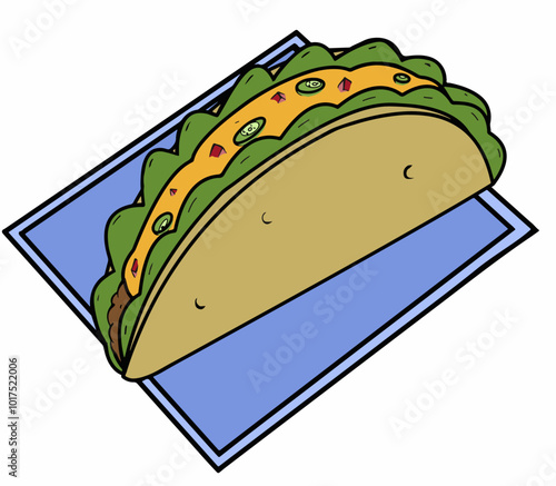 Vector Anime taco