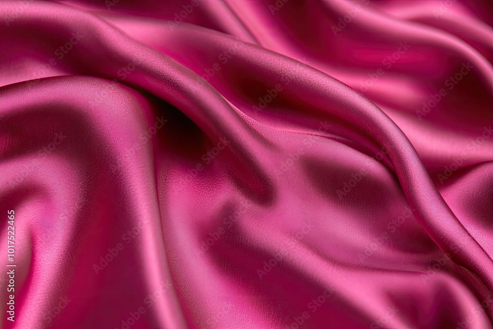 A close-up view of luxurious pink satin fabric, showcasing its soft texture and elegant draping in rich, vibrant tones. A close-up view of luxurious pink satin fabric, showcasing its soft texture and elegant draping in rich, vibrant tones.