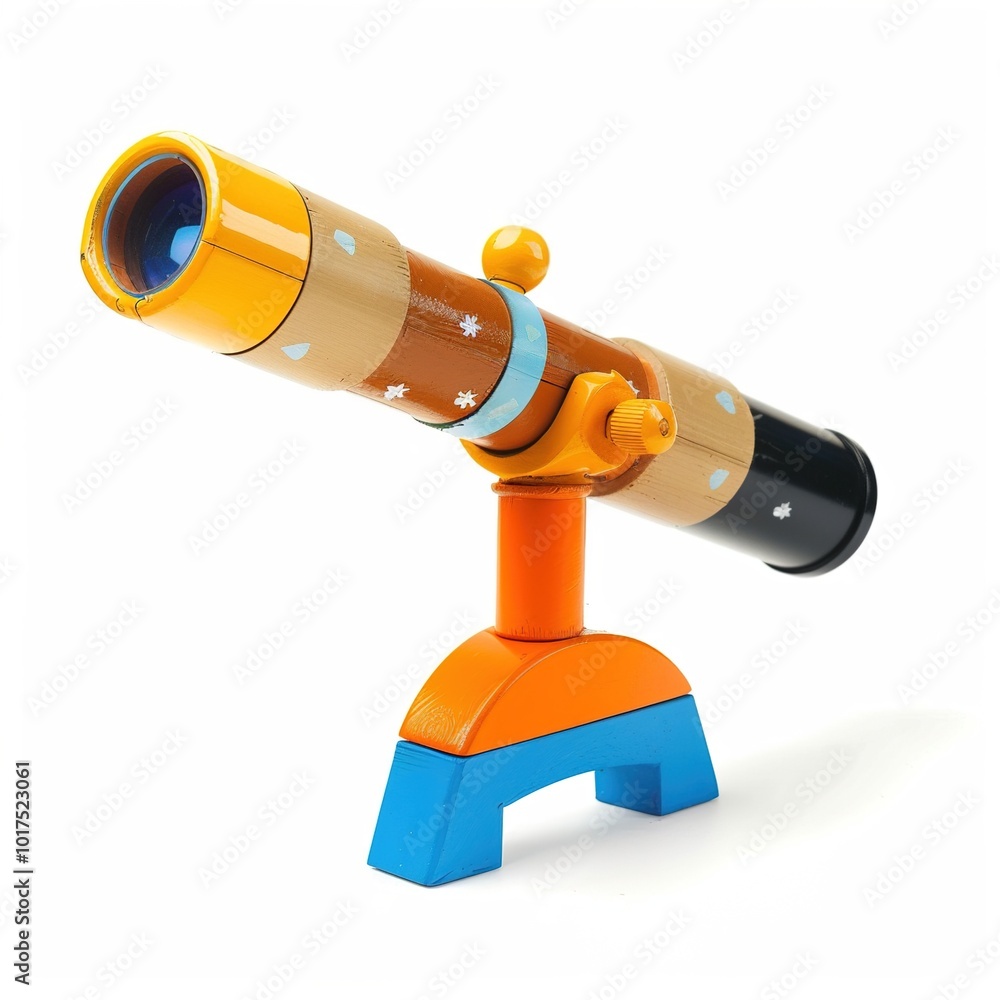 Toy Telescope Isolated isolated on white background Toy Telescope Isolated isolated on white background