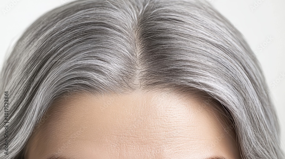 Fototapeta premium Gray hair due to age