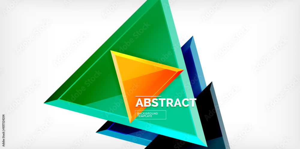Abstract background - glossy triangles. Vector Illustration For Wallpaper, Banner, Background, Card, Book Illustration, landing page Abstract background - glossy triangles. Vector Illustration For Wallpaper, Banner, Background, Card, Book Illustration, landing page