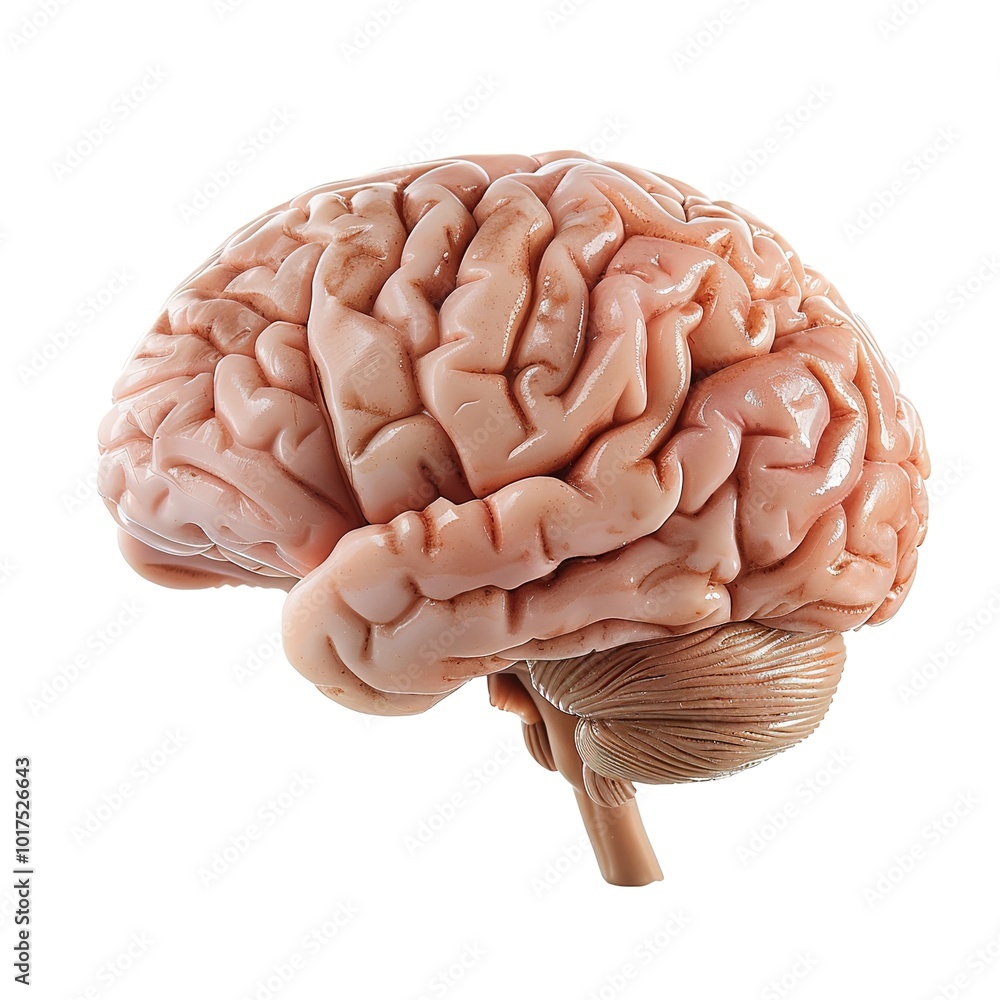 The Human Brain Isolated On Transparent The Human Brain Isolated On Transparent