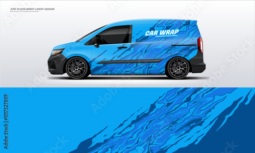 Dirt Racing Car Wrap Livery Abstract Design Van, Truck, Car Rally