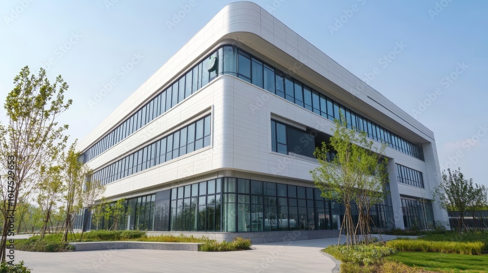 Modern public hospital building Modern public hospital building