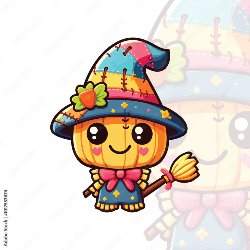 Happy Scarecrow with Candy Corn Eyes Happy Scarecrow with Candy Corn Eyes