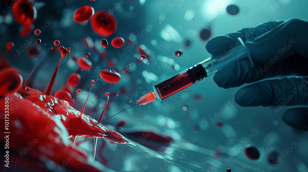 Lifeblood Capturing the Science and Skill of Phlebotomy Doctor's Hand Drawing Blood with Precision and Expertise Lifeblood Capturing the Science and Skill of Phlebotomy Doctor's Hand Drawing Blood with Precision and Expertise