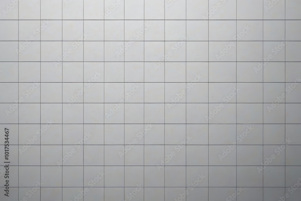 there is a white tiled wall with a red stop sign there is a white tiled wall with a red stop sign