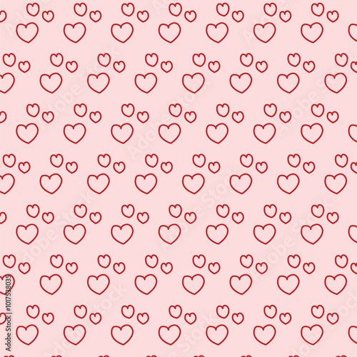 seamless pattern heart background vector design template