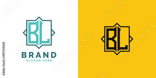 Modern BL Monogram Logo Design. Initial Letter BL Logo, Versatile Branding Suitable for any Brand