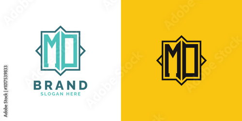 Modern MO Monogram Logo Design. Initial Letter MO Logo, Versatile Branding Suitable for any Brand